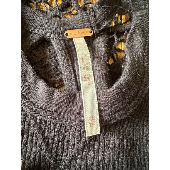 Free People Black Lace Nora Dress Size Small XSmall - Picture 5 of 8